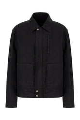 Black stretch cotton Veperny jacket -  | Wise