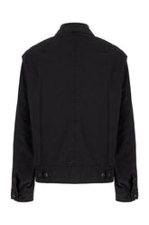Black stretch cotton Veperny jacket -  | Wise
