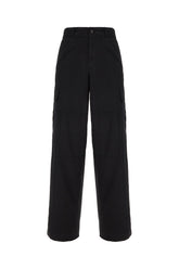 Black stretch cotton pants -  | Wise