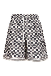 Printed silk bermuda shorts -  | Wise