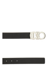 Black leather reversible belt -  | Wise