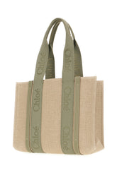 Borsa shopping Woody grande in lino cappuccino -  | Wise