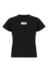 Black cotton t-shirt -  | Wise