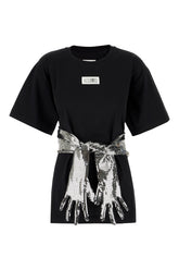 Black cotton t-shirt -  | Wise