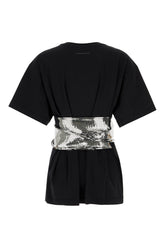 Black cotton t-shirt -  | Wise