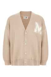 Cardigan beige in lana e acrilico -  | Wise