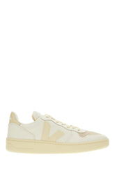 Ivory leather V-10 sneakers -  | Wise
