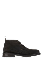 Dark brown suede ankle boots -  | Wise