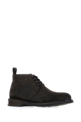 Dark brown suede ankle boots -  | Wise