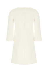 Ivory wool blend dress -  | Wise