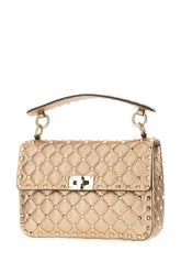 Borsa a mano Rockstud Spike media in pelle metallizzata -  | Wise