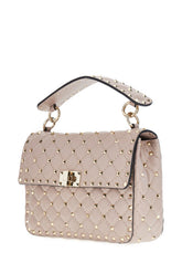 Antique pink nappa leather medium Rockstud Spike handbag -  | Wise