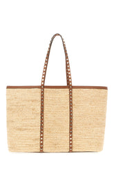 Borsa shopping Rockstud media in rafia -  | Wise
