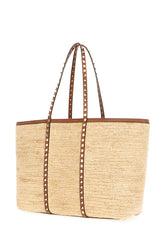 Borsa shopping Rockstud media in rafia -  | Wise