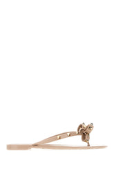 Antiqued pink rubber thong sandals -  | Wise