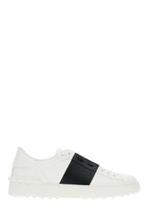 Sneakers Open in pelle bianca con banda nera -  | Wise