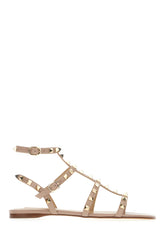 Antiqued pink leather sandals -  | Wise