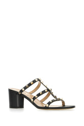 Black leather sandals -  | Wise