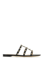 Slippers in pelle nera -  | Wise