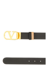 Black leather reversible belt -  | Wise