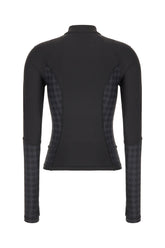 Black stretch polyester top -  | Wise