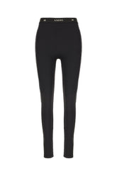 Black stretch nylon leggings -  | Wise