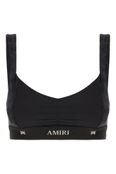 Black stretch polyester top -  | Wise