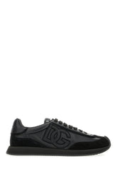 Black leather and suede Cushion sneakers -  | Wise