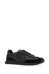 Black leather and suede Cushion sneakers -  | Wise