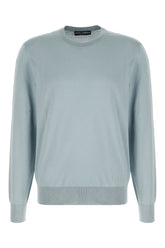 Pastel light blue silk sweater -  | Wise