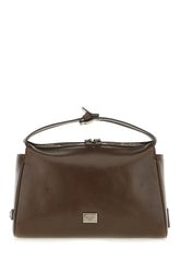 Dark brown leather Vittoria handbag -  | Wise