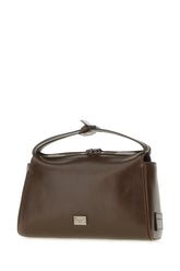 Dark brown leather Vittoria handbag -  | Wise