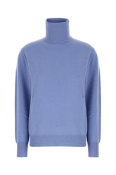 Powder blue wool blend sweater -  | Wise