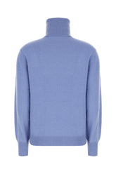 Powder blue wool blend sweater -  | Wise
