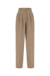 Pantalone in misto cotone stretch cappuccino -  | Wise