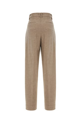 Pantalone in misto cotone stretch cappuccino -  | Wise