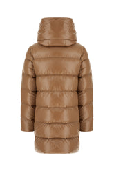 Brown nylon down jacket -  | Wise