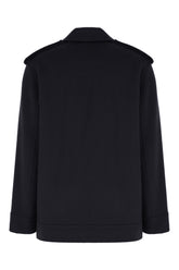 Midnight blue wool blend coat -  | Wise