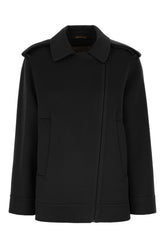 Black wool blend coat -  | Wise