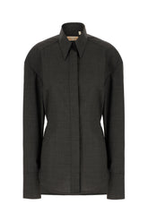 Graphite wool blend shirt -  | Wise