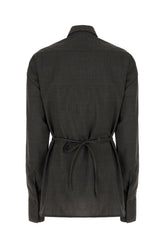 Graphite wool blend shirt -  | Wise
