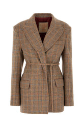 Embroidered wool blazer -  | Wise