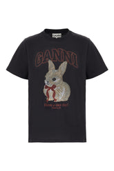 T-shirt in cotone ardesia -  | Wise