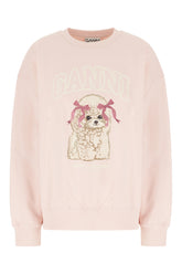 Pink cotton oversize sweater -  | Wise