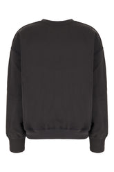 Charcoal cotton oversize sweater -  | Wise