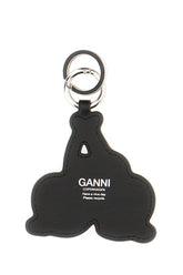 Multicolor leather and fabric key ring -  | Wise