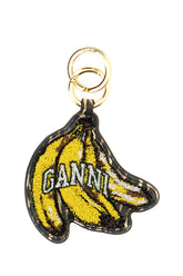 Multicolor leather and fabric key ring -  | Wise