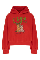 Red cotton sweatshirt -  | Wise