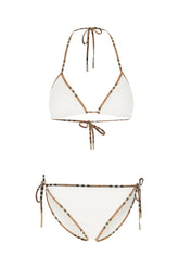 White stretch nylon bikini -  | Wise