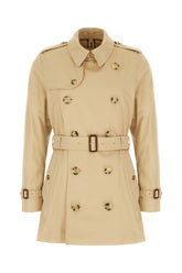 Beige gabardine trench coat -  | Wise